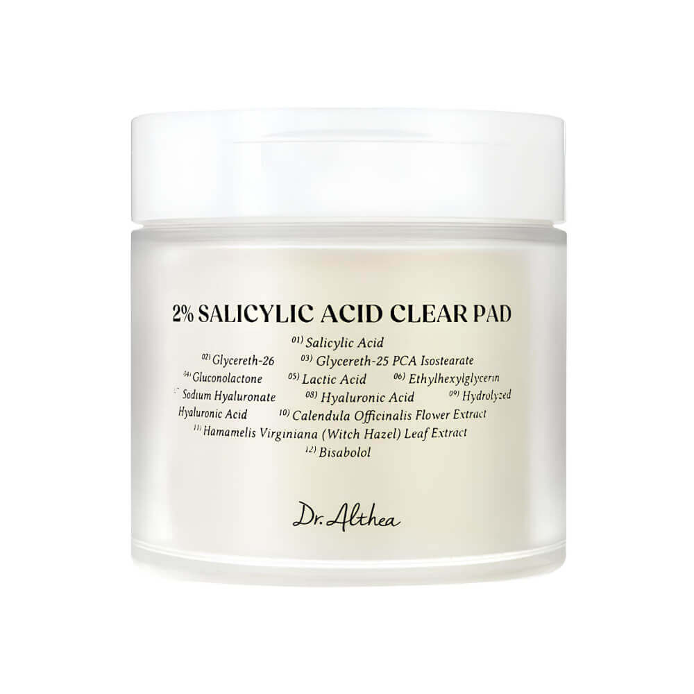 1-1 Пэды для проблемной кожи с 2% BHA Dr. Althea 2% Salicylic Acid Clear Pad,60шт (170г) — изображение 1