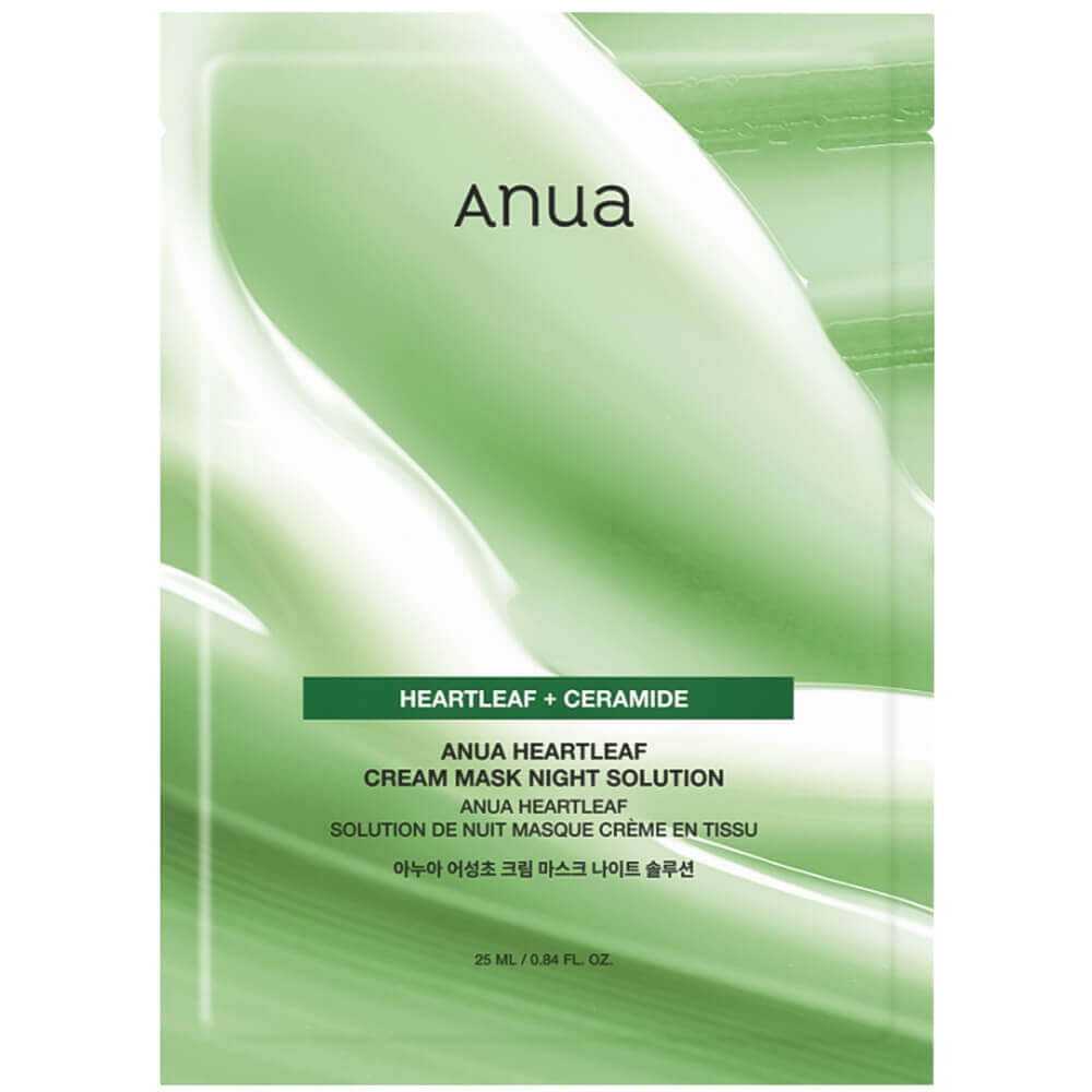 anua-heartleaf-cream-mask-night-solution Барьерная тканевая крем-маска с хауттюйнией Anua Heartleaf Cream Mask Night Solution,1шт — изображение 1