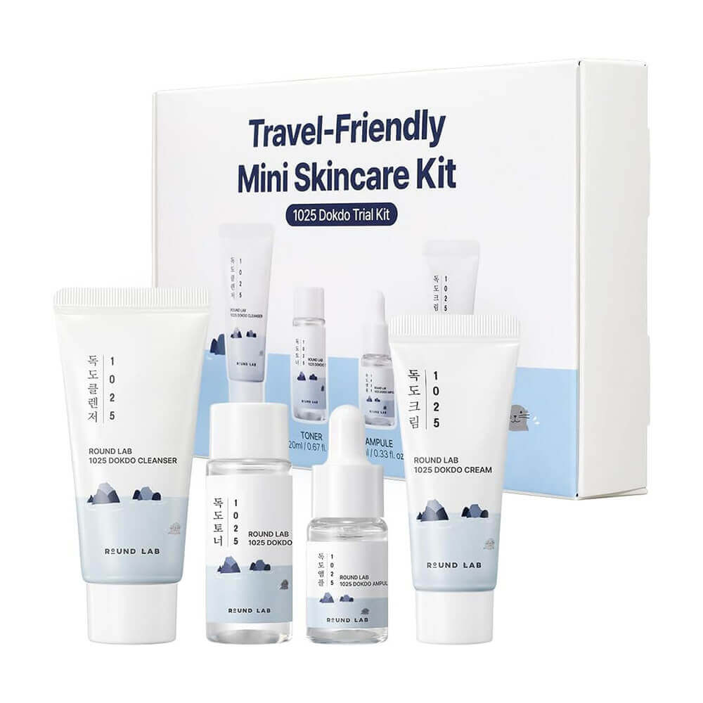 round-lab-travel_friendly-mini-skincare-kit-1025-dokdo Travel-набор средств с морской водой Round Lab Travel-Friendly Mini Skincare Kit 1025 Dokdo — изображение 1